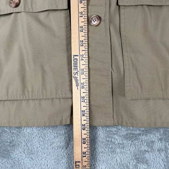 Cabelas 6-086 Hunting Fishing Safari Khaki Beige Belted Field Jacket Medium Vtg - Picture 5 of 12